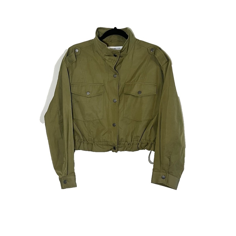 Military Crop Jacket Green M Utility Army Earthy Festival Western Grunge Neutral